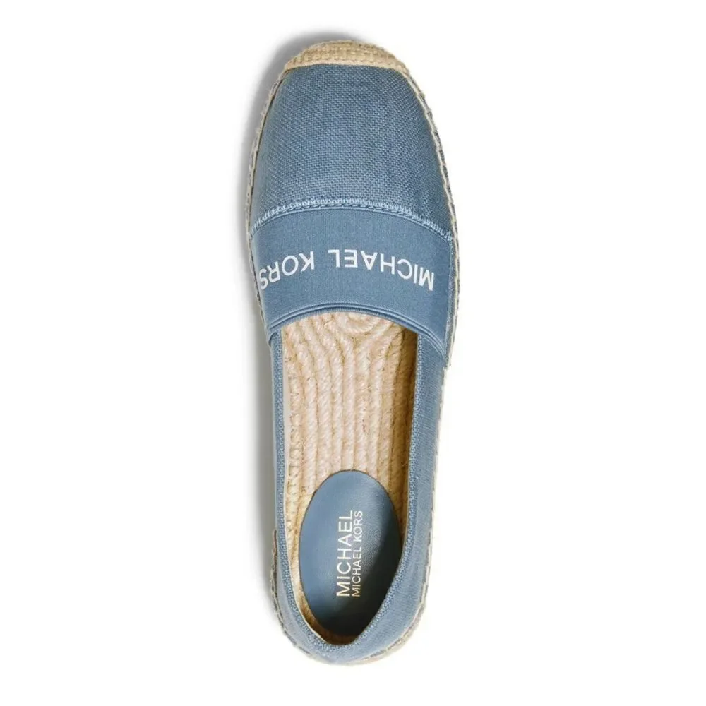 New! MICHAEL KORS Women's Vicky Espadrille Flats Shoes Denim Blue Size 9